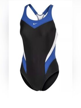 NIKE Victory Women's Size 12  Colorblock Race Back One Piece Swimsuit .